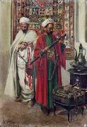 Arab or Arabic people and life. Orientalism oil paintings  423